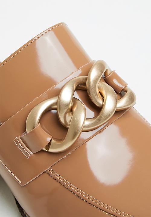 Steve Madden - Lorie loafer mule heel - tan