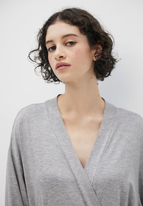 Superbalist - Knit robe - grey melange