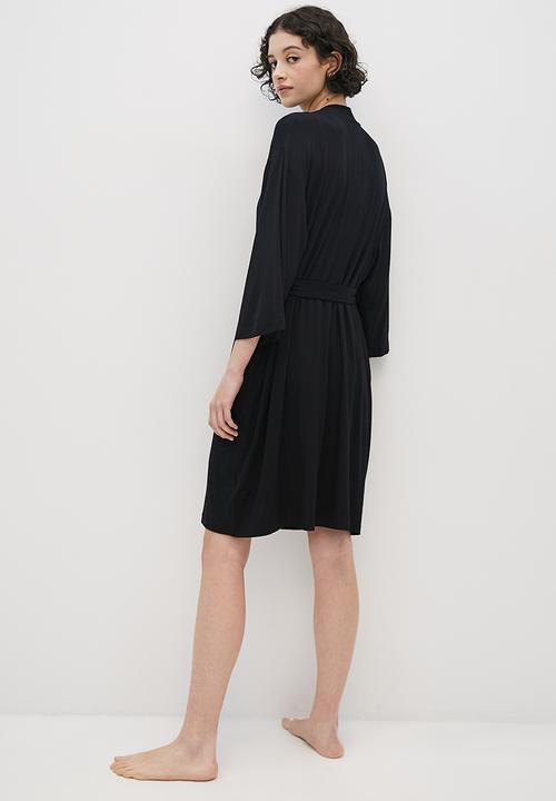 Superbalist - Knit robe - black