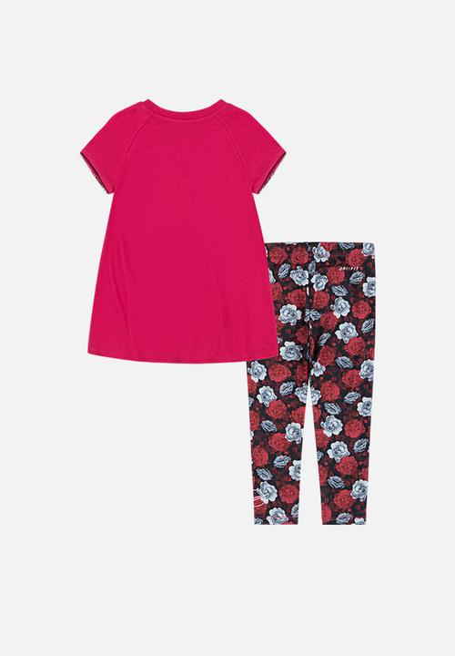 Nike - Nkg iconclash tunic & legg set - rush pink