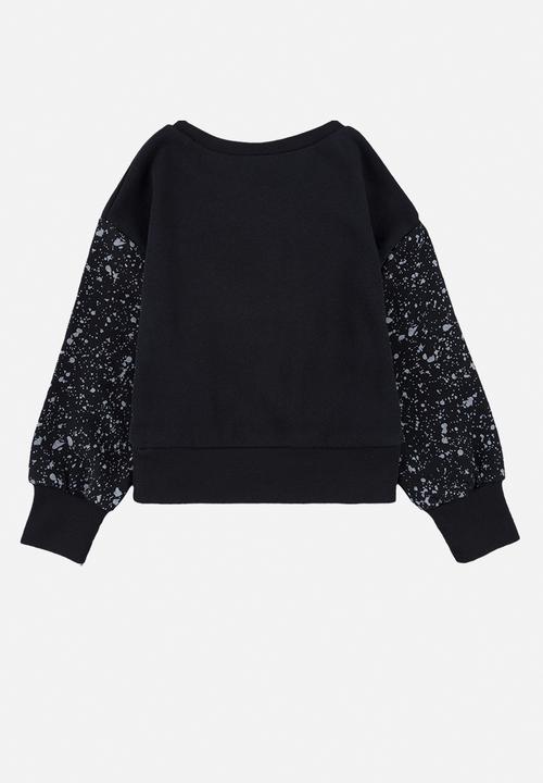 Nike - Nkg splatter crew sweatshirt - black