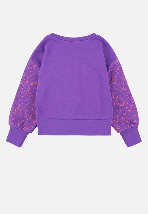 Nike - Nkg splatter crew sweatshirt - wild berry