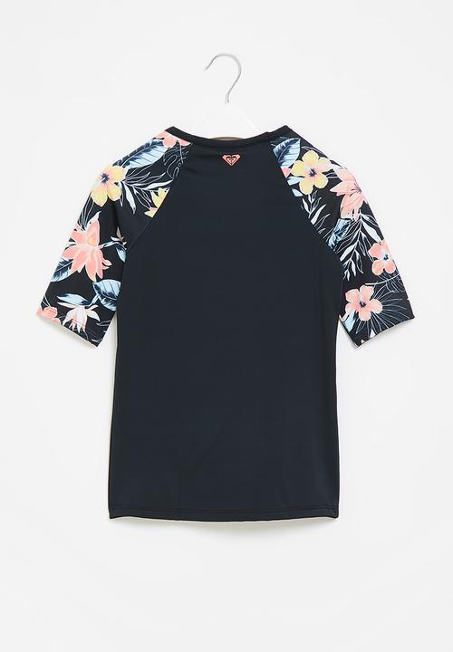 Roxy - Lycra printed sleeve - black