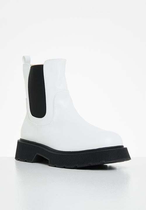 Z_Code_Z - Harper chunky chelsea boot - white