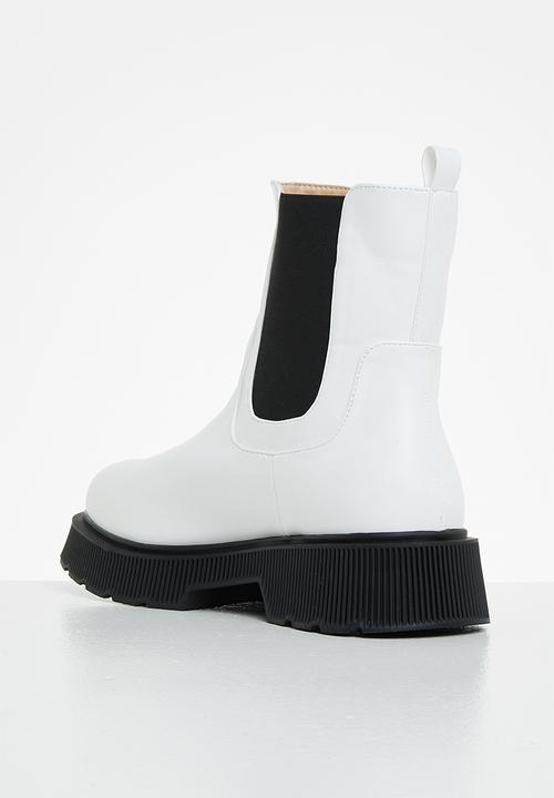 Z_Code_Z - Harper chunky chelsea boot - white