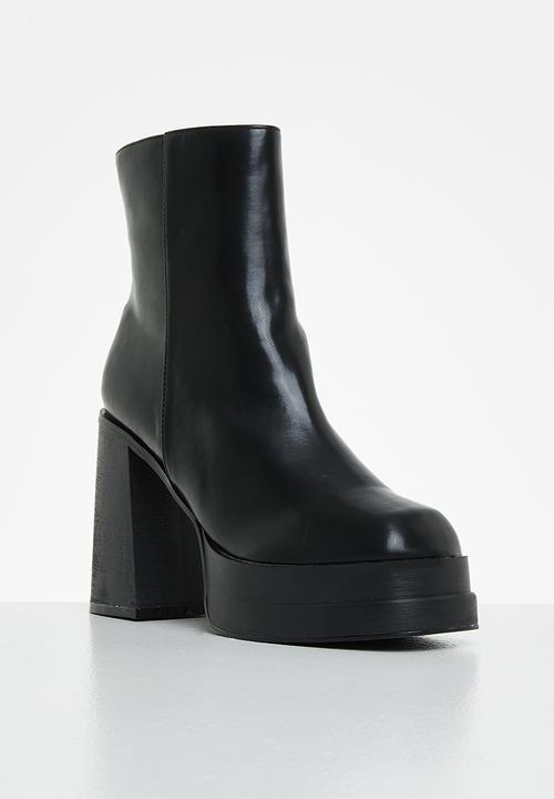 Z_Code_Z - Nor platform ankle boot - black 