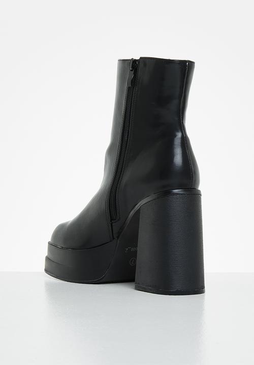 Z_Code_Z - Nor platform ankle boot - black 