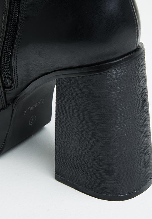 Z_Code_Z - Nor platform ankle boot - black 