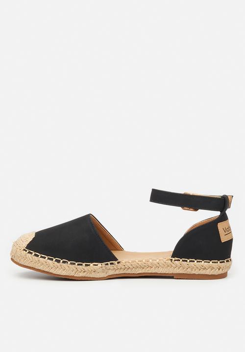 Viabeach - Espa 8 ankle tie espadrille - black