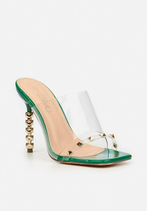 Miss Black - Geo1 mule heel - green