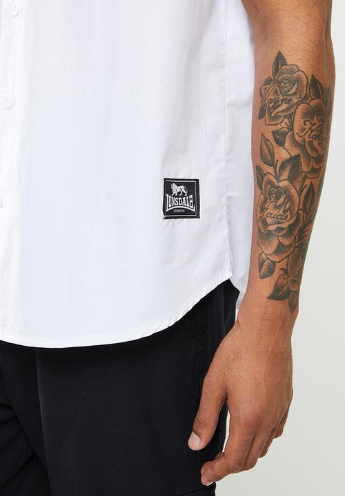 Lonsdale - Stay true short sleeve shirt - white