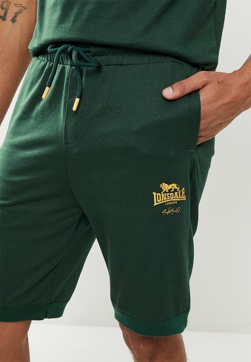 Lonsdale - Shorts & T-shirt set - olive & gold