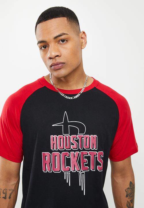 NBA - Nba bold & block T-shirt: rockets - black & red
