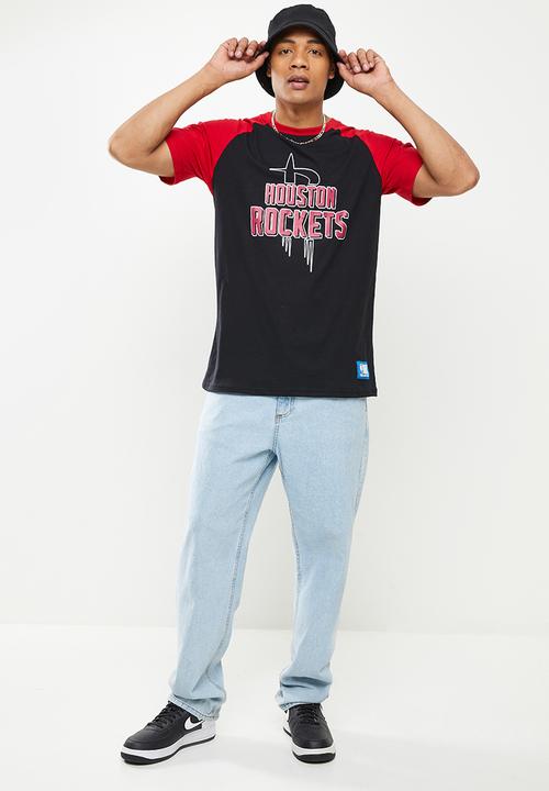 NBA - Nba bold & block T-shirt: rockets - black & red