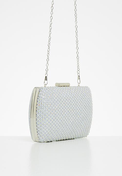 dailyfriday - Box clutch bag - silver