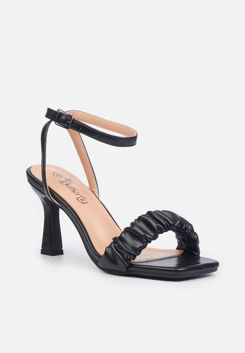Butterfly Feet - Vodka 1 ankle tie stiletto heel - black