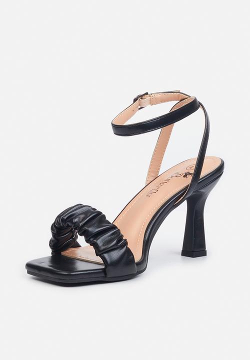 Butterfly Feet - Vodka 1 ankle tie stiletto heel - black