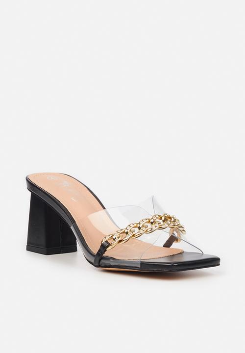 Butterfly Feet - Zoya 1 mule block heel - black
