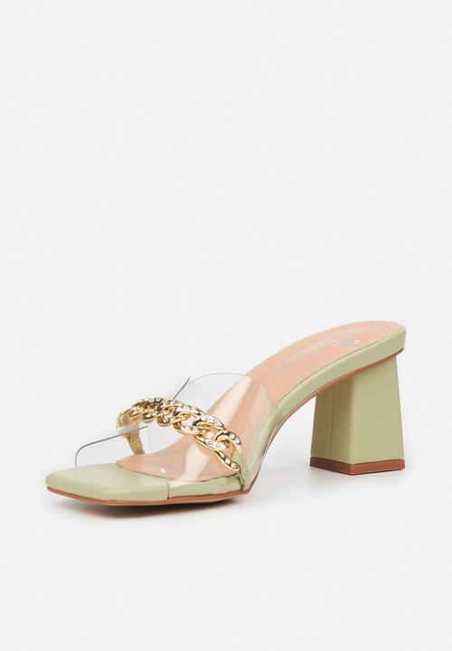 Butterfly Feet - Zoya 1 mule block heel - mint