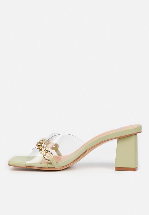 Butterfly Feet - Zoya 1 mule block heel - mint