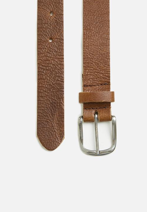 Superbalist - Ayrton 2 pack leather belts - brown & black