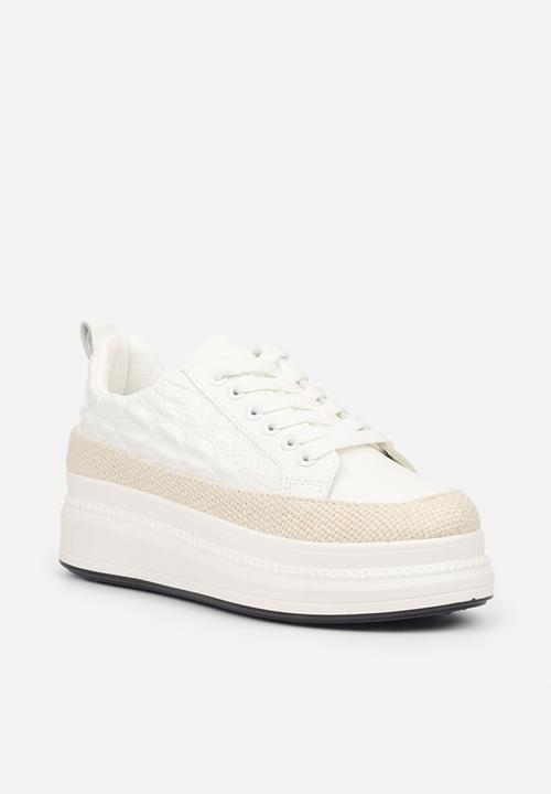 Butterfly Feet - Senhora 4 flatform sneaker - white