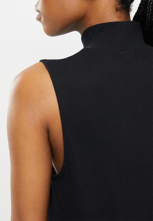 adidas Originals - Sleeveless rib dress - black