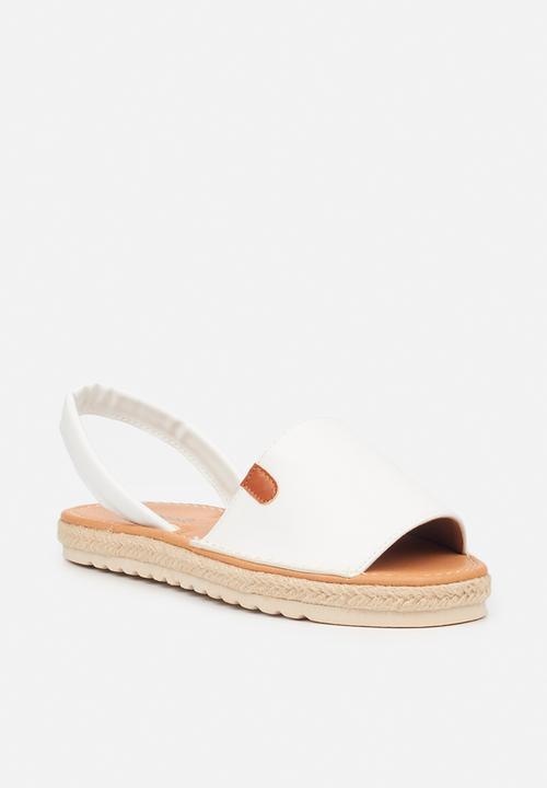 Viabeach - Pine 1 slingback espadrille sandal - white
