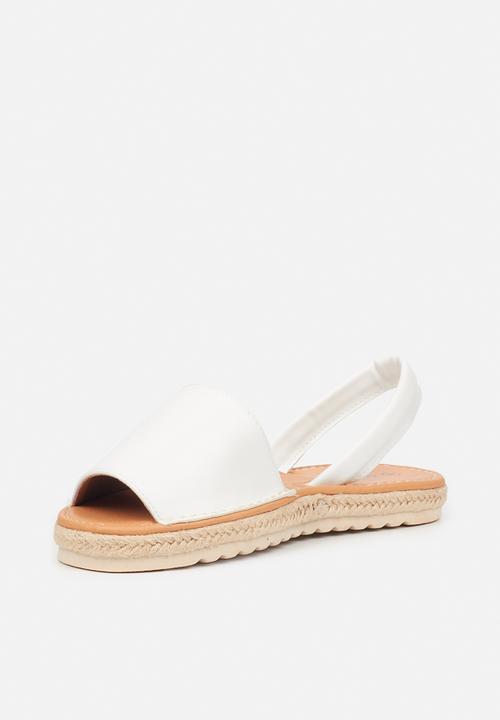 Viabeach - Pine 1 slingback espadrille sandal - white