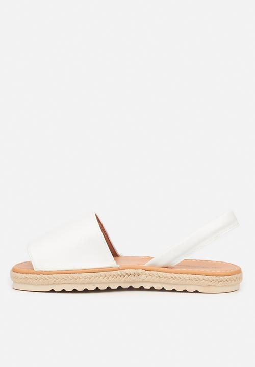 Viabeach - Pine 1 slingback espadrille sandal - white