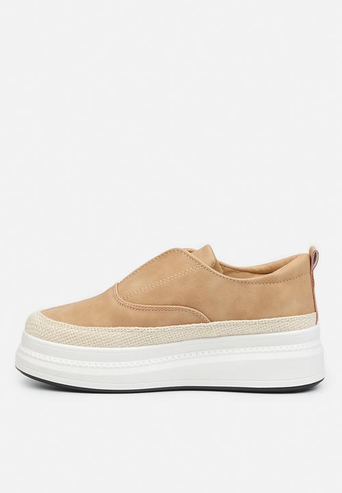Butterfly Feet - Senhora 2 flatform derby sneaker - taupe