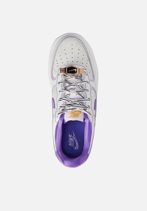 Nike - Air force 1 lv8 (gs) - white/action grape-wolf grey-black