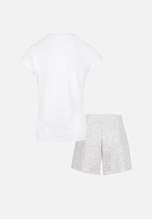 Nike - Nkg wildflower short set - grey heather