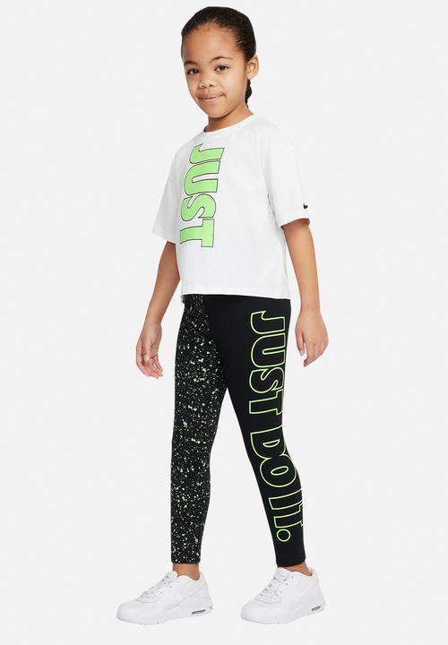 Nike - Nkg splatter graphic legging - black