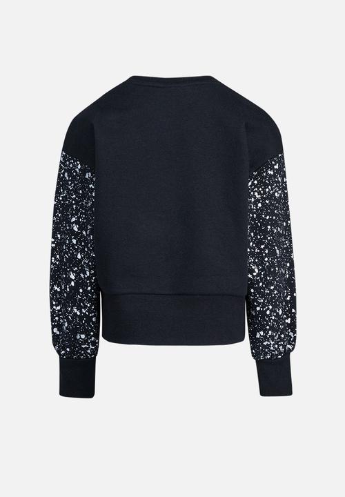 Nike - Nkg splatter crew sweatshirt - black