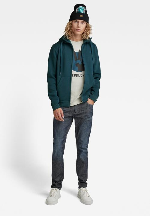 G-STAR - Premium core hdd zip sw long sleeve - nitro