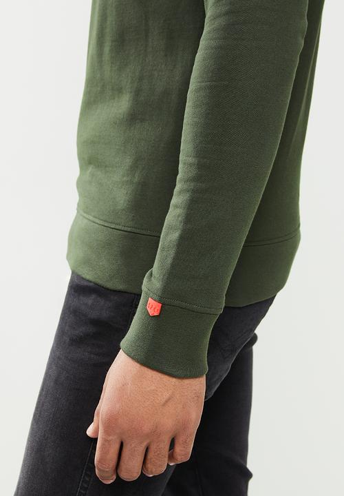 S.P.C.C - Rochell regular fit crew neck sweat - dark moss