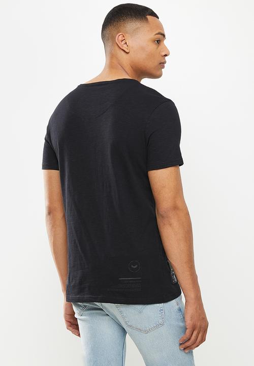 S.P.C.C - Everett regular fit straight hem tee - black
