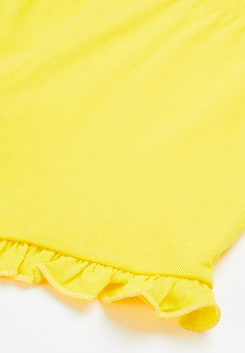 Superbalist Kids - Frill detail pj set - yellow