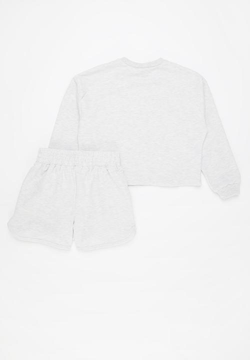 Superbalist - Printed sweat & short set - yellow