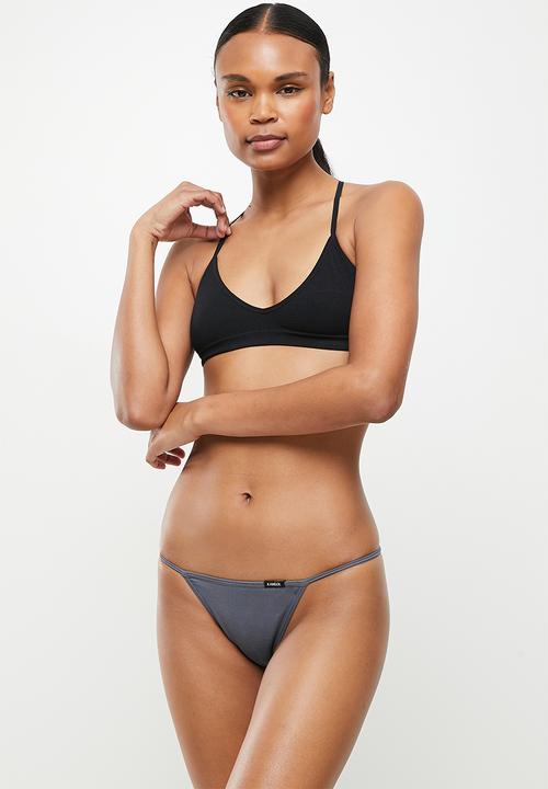 KANGOL - 3 Pack seamless ribbed t-string - multi