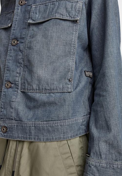 G-STAR - Utility flap pocket jacket - antic faded aegean blue