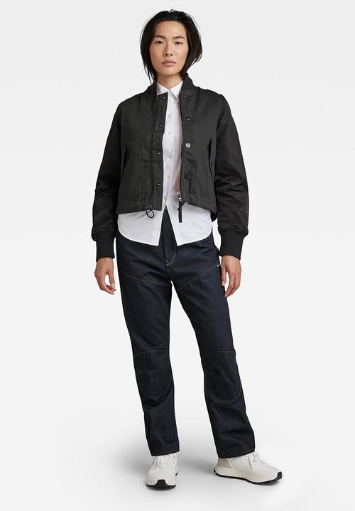 G-STAR - Drawstring bomber jacket - raw denim