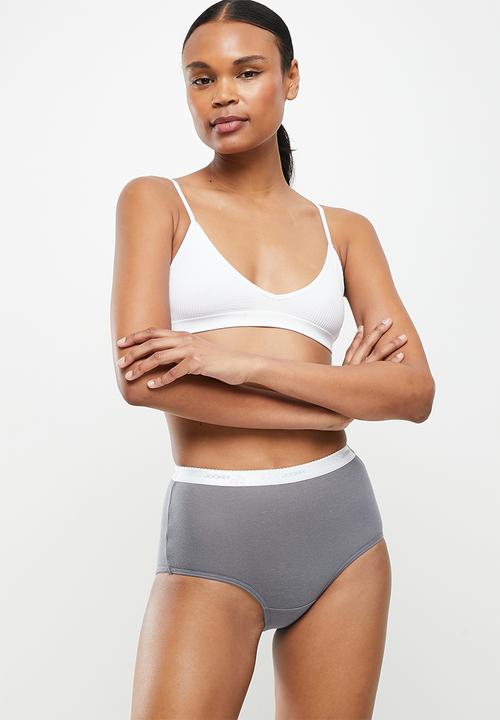 Jockey - 3 Pack plain full brief -multi  