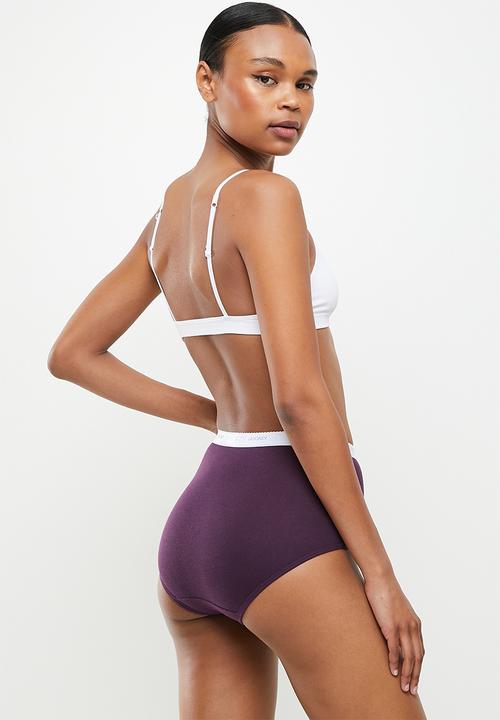 Jockey - 3 Pack plain full brief -multi  