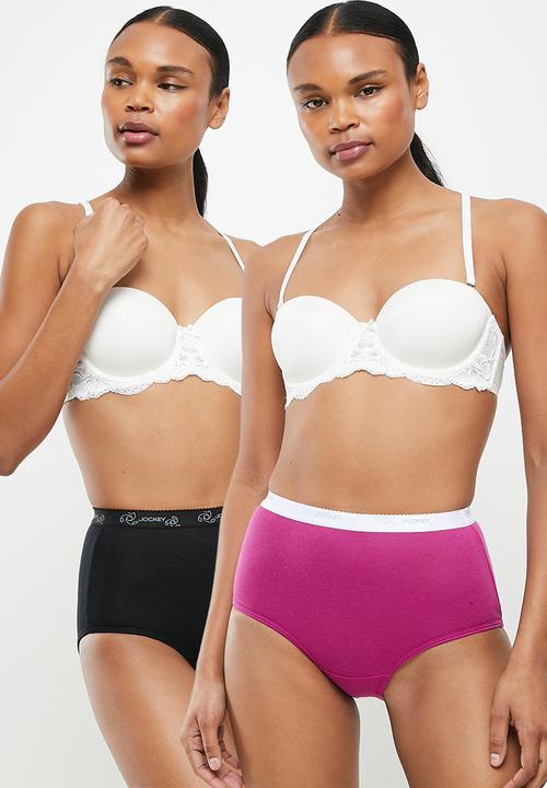 Jockey - 5 Pack plain full brief - multi 