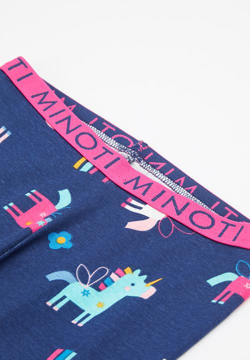 MINOTI - 2-Piece unicorn pyjama set - navy