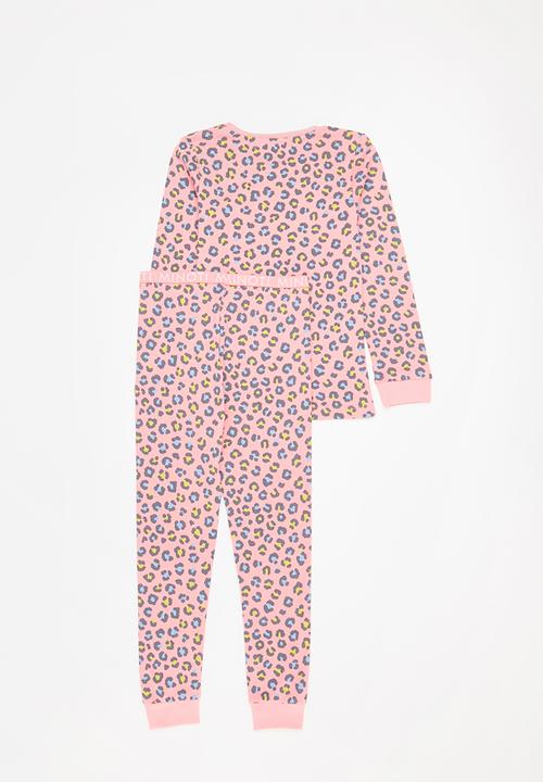 MINOTI - 2-Piece leopard pyjama set - pink