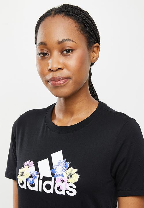 adidas Performance - W flor g tee - black