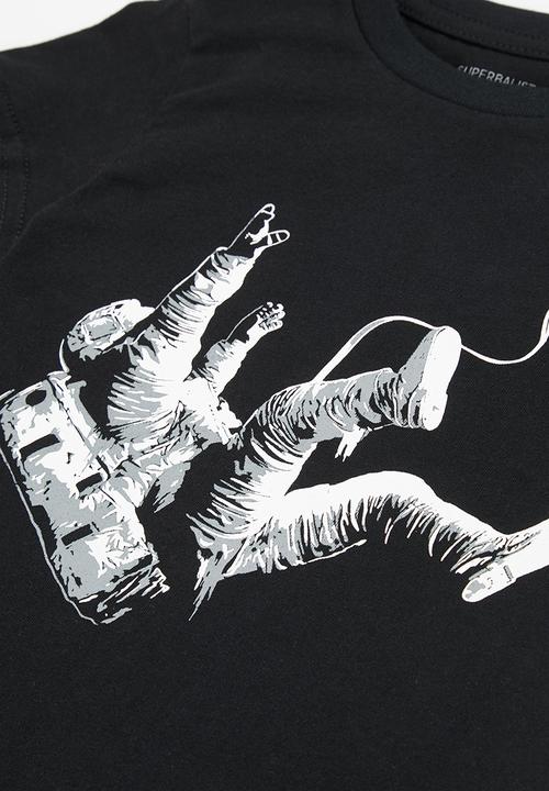 Superbalist - Boys nasa tee & pant pj set - black